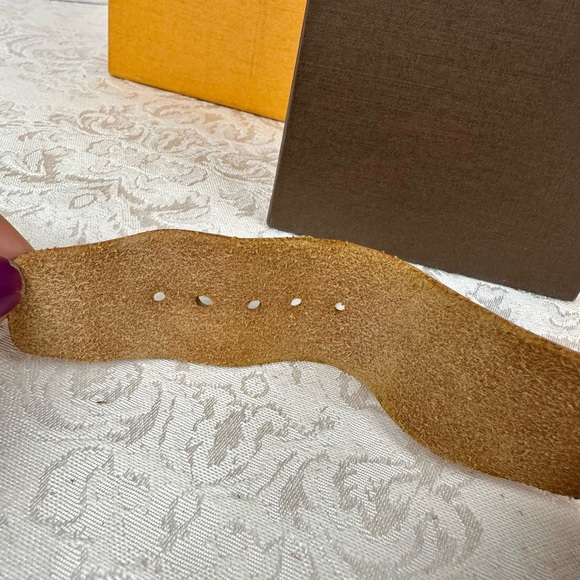 Preloved ✅LOUIS VUITTON ✅ Authentic Vachetta Leather Poignet Band - Picture 14 of 14